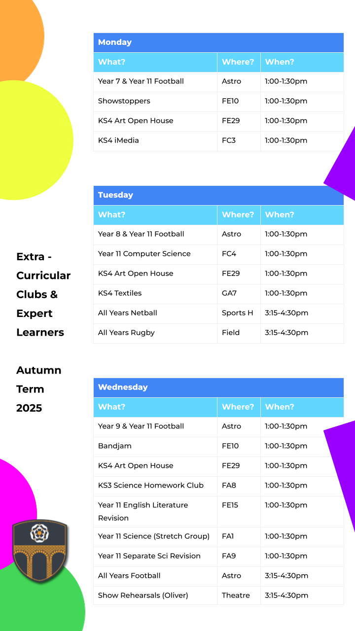 Extra Curricular - Autumn Term 2025.pptx